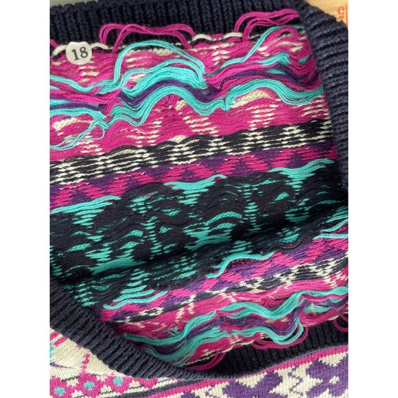 Vintage 90s Classic New England Pullover Sweater Size Medium Floral Deadstock NE - Picture 4 of 7